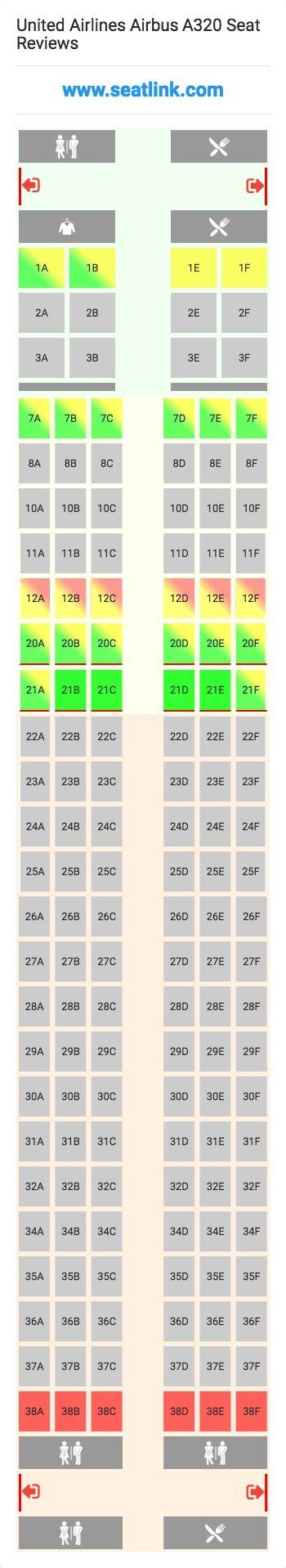 United Airlines Airbus A320 320 Seat Map Airlines Delta Airlines