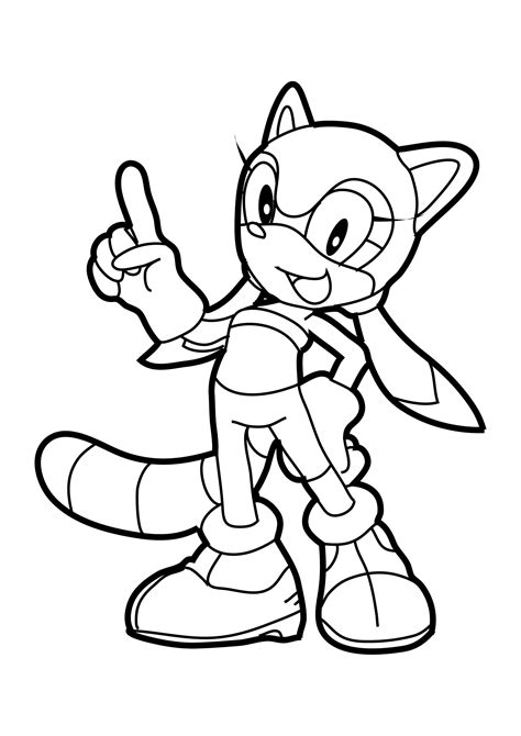 The coloring sheet features sonic, tails, knuckles the echidna, cream the rabbit, amy rose, silver the hedgehog and big the cat. Sonic Tails Coloring Pages at GetDrawings | Free download