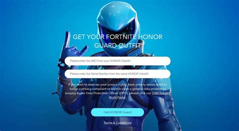 News Get Your Fortnite Honor View20 Guard Outfit Now Rhonorview20