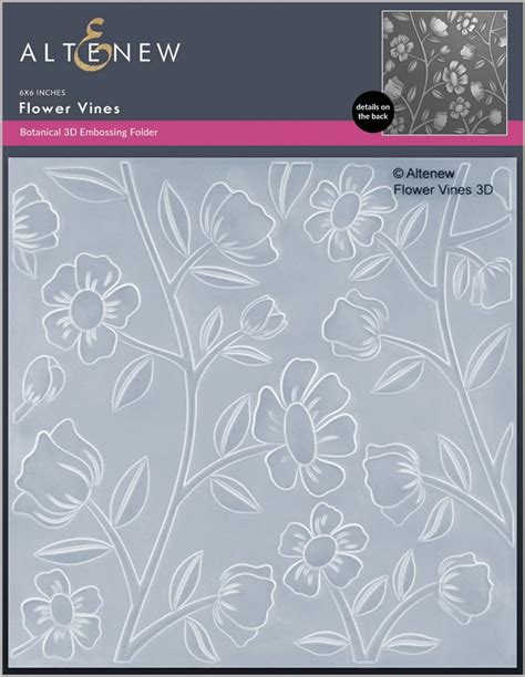 Altenew 3d Embossing Folder Flower Vines