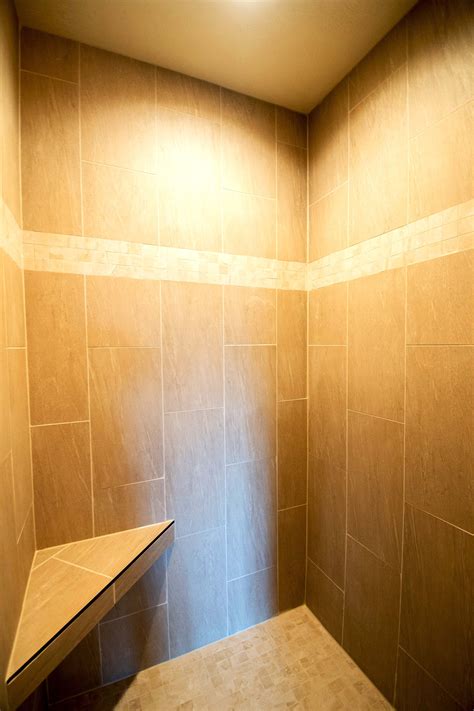 Maybe you would like to learn more about one of these? Walk-in tile shower with built-in seat | Shower tile ...