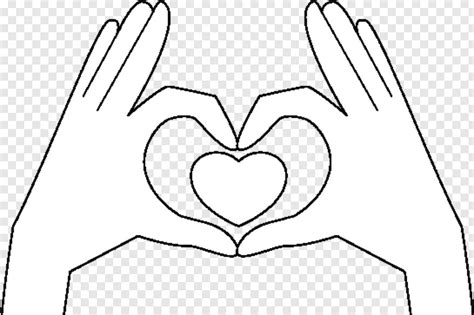 Heart Filter Giving Hands Hands Up Black Heart Heart Doodle