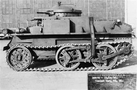 Combat Car T2e1 Experimental Interwar Light Tank For American Cavalry