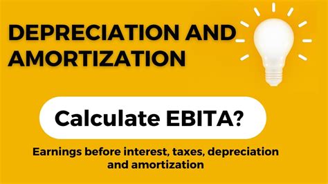 What Is Depreciation And Amortisation What Is Ebita Accounting Terms