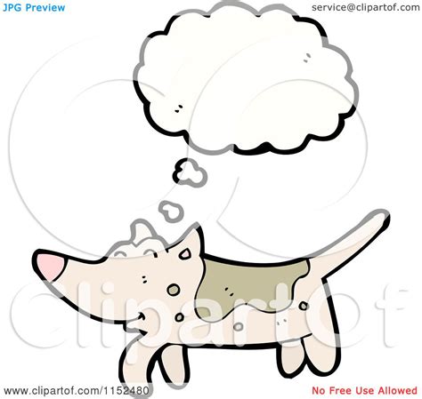 Cartoon Of A Thinking Dog Royalty Free Vector Illustration By