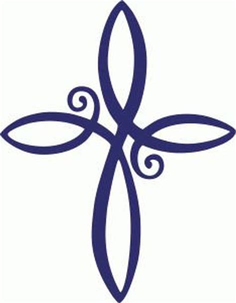 Download Swirly Cross SVG File