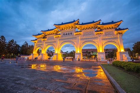 Monumento A Chiang Kai Shek Memorial Hall En La Ciudad De Taipei
