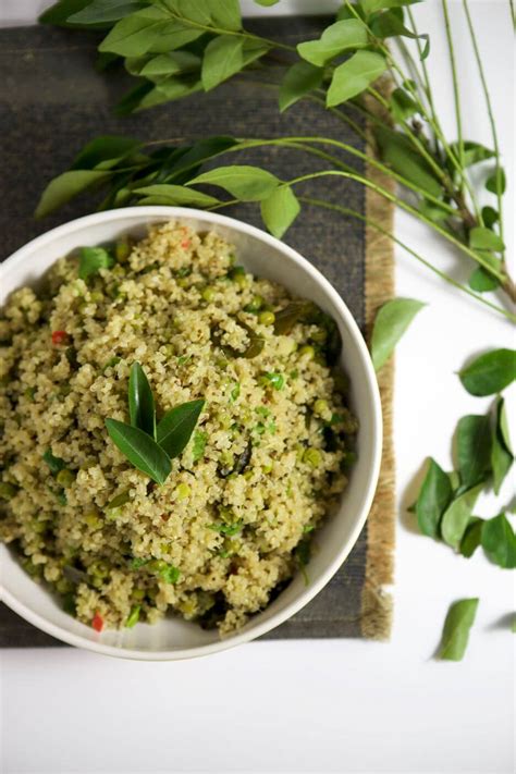 indian style quinoa and peas naked cuisine