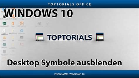 Windows 10 Desktop Symbole Ausblenden Toptorials