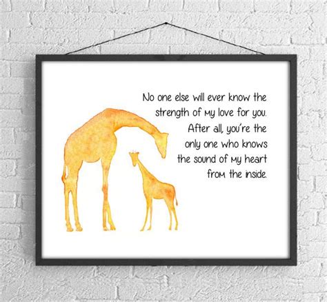 See more of giraffe quotes on facebook. Giraffe and Baby. No One Else Will Ever Know The Strength of My Love For You. Mother and Child ...