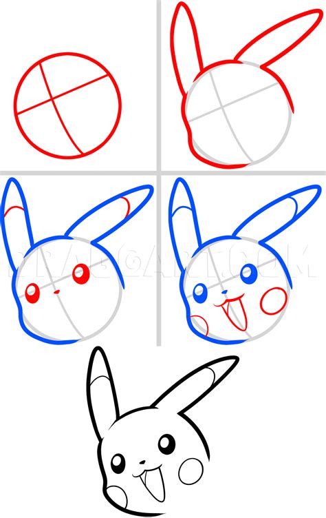 How To Draw Pikachu Easy Step By Step Drawing Guide By Dawn