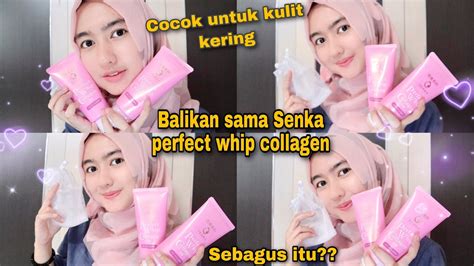 The cleanser foams up easily with a gentle floral scent while silk essence, collagen and hyaluronic acid deliver dual benefits of firming and moisturizing. PAKAI SENKA PERFECT WHIP COLLAGEN BISA BUAT GLOWING? - YouTube