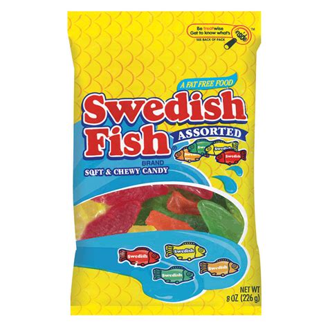 Swedish Fish Assorted Bag 226g Presentpresenttips