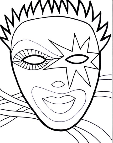 Free Printable Mardi Gras Coloring Pages For Kids