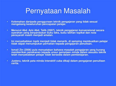 Contoh saran dalam makalah berisi (1) anjuran untuk melakukan pengantian pendekatan terhadap metode penelitian yang digunakan, (2) pengembangan terhadap variasi dan alat yang digunakan, dan lain sebagainya. Contoh Pernyataan Masalah Dalam Kajian