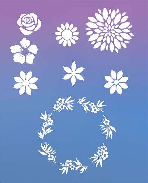 Printable Designs Black Floral