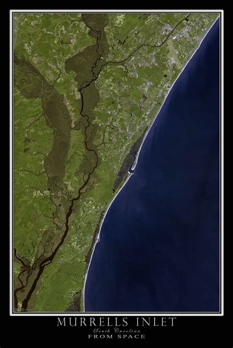 Murrells Inlet South Carolina Satellite Poster Map