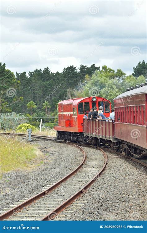 English Electric De507 Diesel Locomotive Pulling Train With Passengers