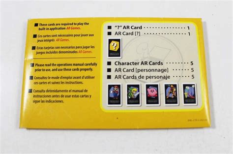 Nintendo 3ds Augmented Reality Ar Cards