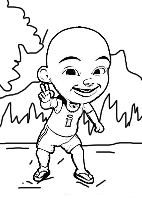 Gambar Upin Ipin Untuk Mewarnai • BELAJARMEWARNAI.info
