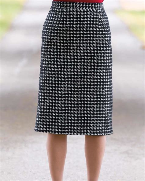 Ladies Downton Wool Mix Tweed Straight Skirt Sizes 10 24 Lined