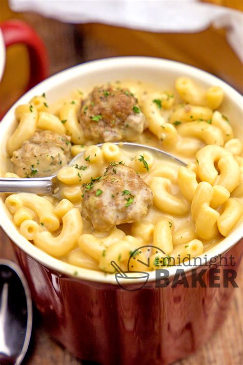 Macaroni and Cheese Soup - The Midnight Baker