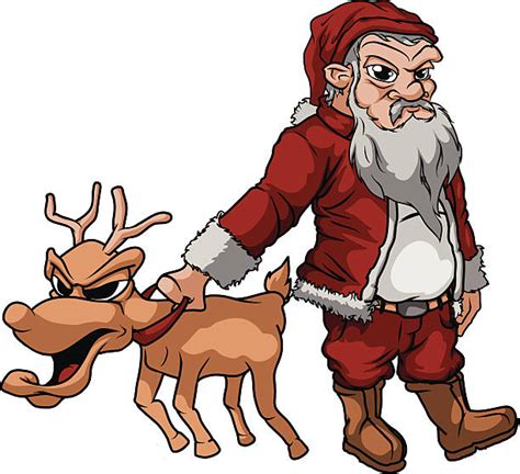 Bad Santa Clip Art Vector Images And Illustrations Istock