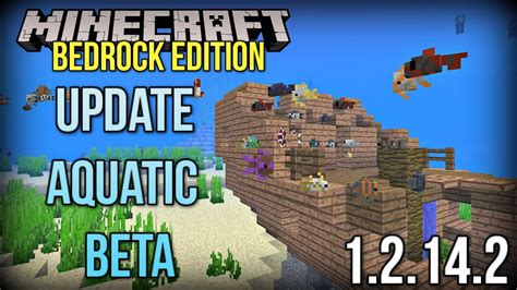 Minecraft Update Aquatic Bedrock Beta New Fish Shipwrecks And More