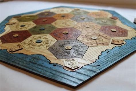 Three to four players play on the field of hexes, where each of the hexes is one of the resources and the chance to get it, roads can be built on the lines of contact of the. Custom Game Board for Settlers of Catan | 2-4 or 2-6 ...