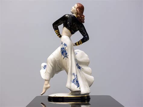 Art Deco Porcelain Dancer Figurine From Royal Dux For Sale At Pamono