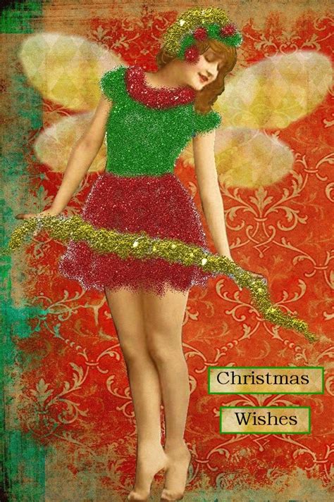 Ozstuff Online Sunday Postcard Art Christmas Fairy