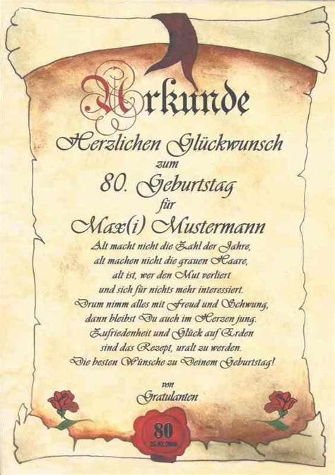 Gedichte zum geburtstag vom chef geburtstagssprüche. UR35 Urkunde zum Geburtstag 40 50 60 70 80 90 ...
