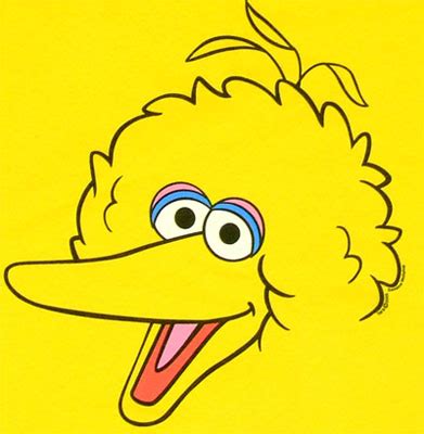 Big Bird Sesame Street Face Clip Art Library