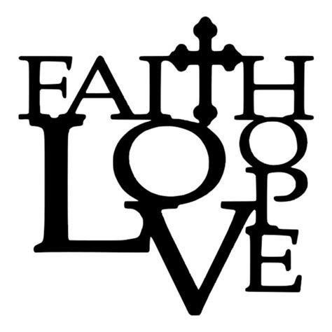 Faith Hope Love Svg Wedding Svg Faith Svg Christian Svg