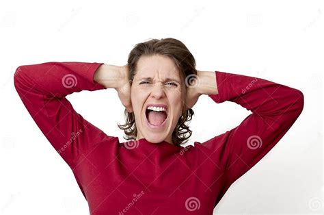 Woman Yelling Stock Image Image Of Adult Portrait Aggression 17826199