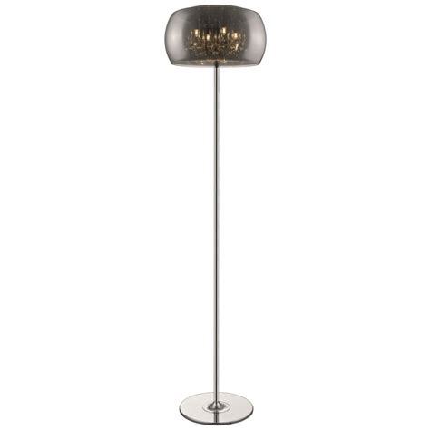 In stock at store today. Sorrento Chrome and Crystal 4 Light Floor Lamp