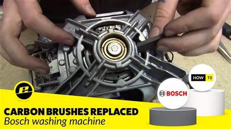 How To Replace Washing Machine Carbon Brushes On A Bosch Washer Youtube