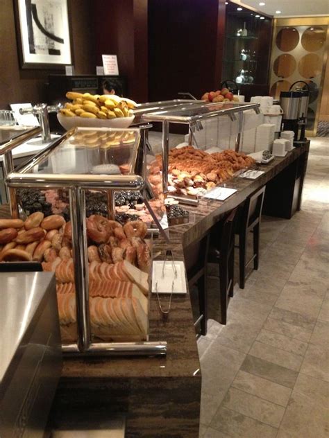 New York Hilton Midtown Executive Room Breakfast. The coffee/hot chocolate machine is great ...