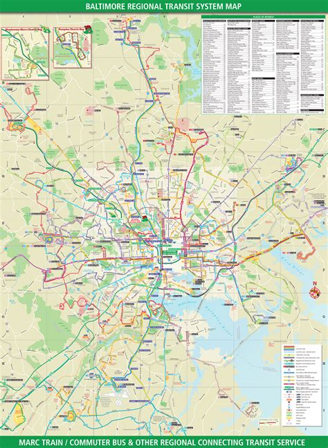 Baltimore Transport Map