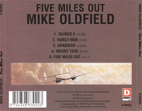 Classic Rock Covers Database Mike Oldfield Five Miles Out 1982