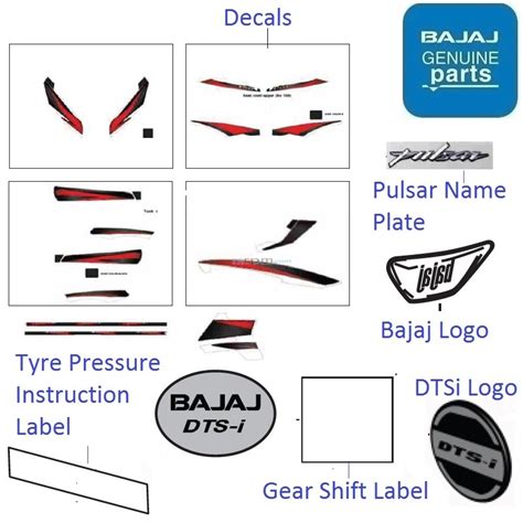 Bajaj Pulsar 150 Bs4 Logos And Decals