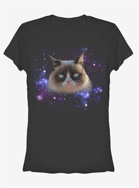 Grumpy Cat In Space Girls T Shirt Space Cat Grumpy Cat Grumpy Cat