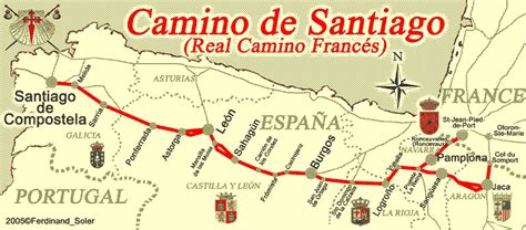 The Main Route Camino Frances Camino De Santiago Pinterest