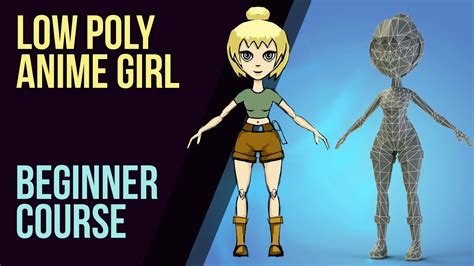 Low Poly Anime Girl Blender Learn D Now