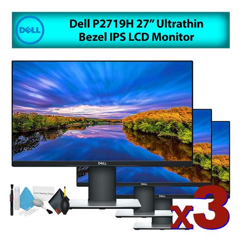 Dell 27 P2719h Ultrathin Ips Lcd Computer Monitor 3 Pack Budget