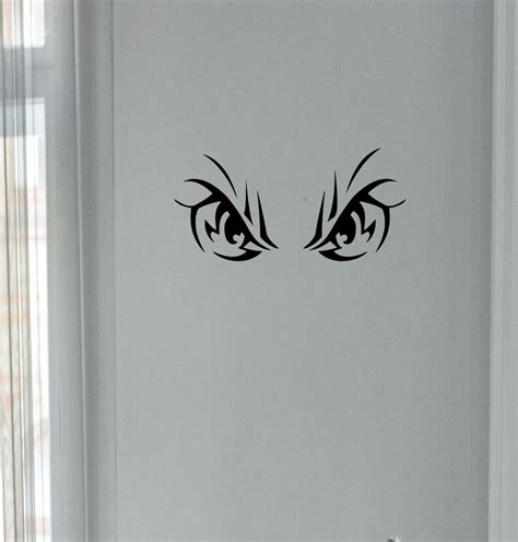 Monster Eyes Decal Angry Eyes Decal Demon Eyes Decal Etsy