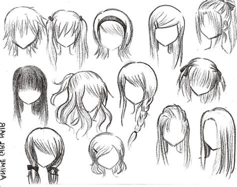 Image of 1001 ideas on how to draw anime tutorials pictures. anime hairstyles - Google Search | We Heart It