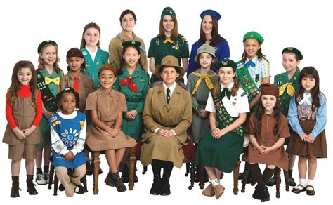 A Collection Of Girl Scout Uniforms Through The Years This Blog Has