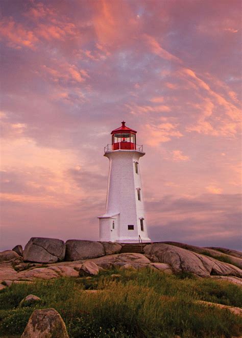 Peggys Cove Sunset In Novascotia Nova Scotia Lighthouses Nova Scotia