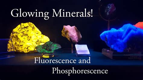 Glowing Minerals Under Black Light Fluorescence And Phosphorescence